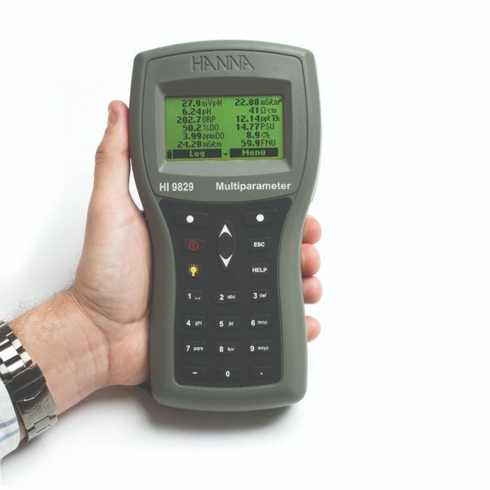 Wasserdichtes Multiparameter-pH/ISE/EC/DO/Turbidität-Messgerät mit  GPS-Option