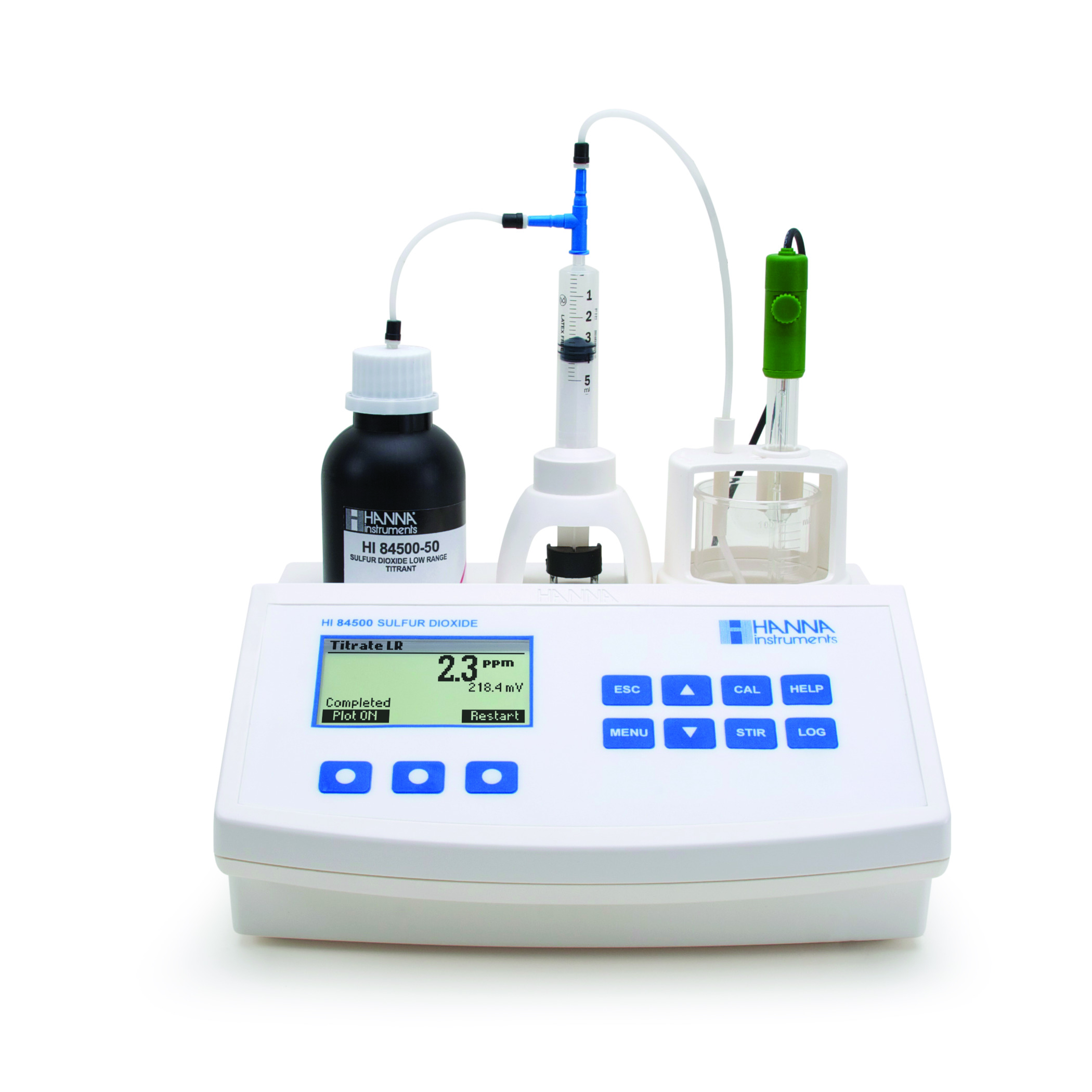 Schwefeldioxid-Mini-Titrator für Wein HI84500