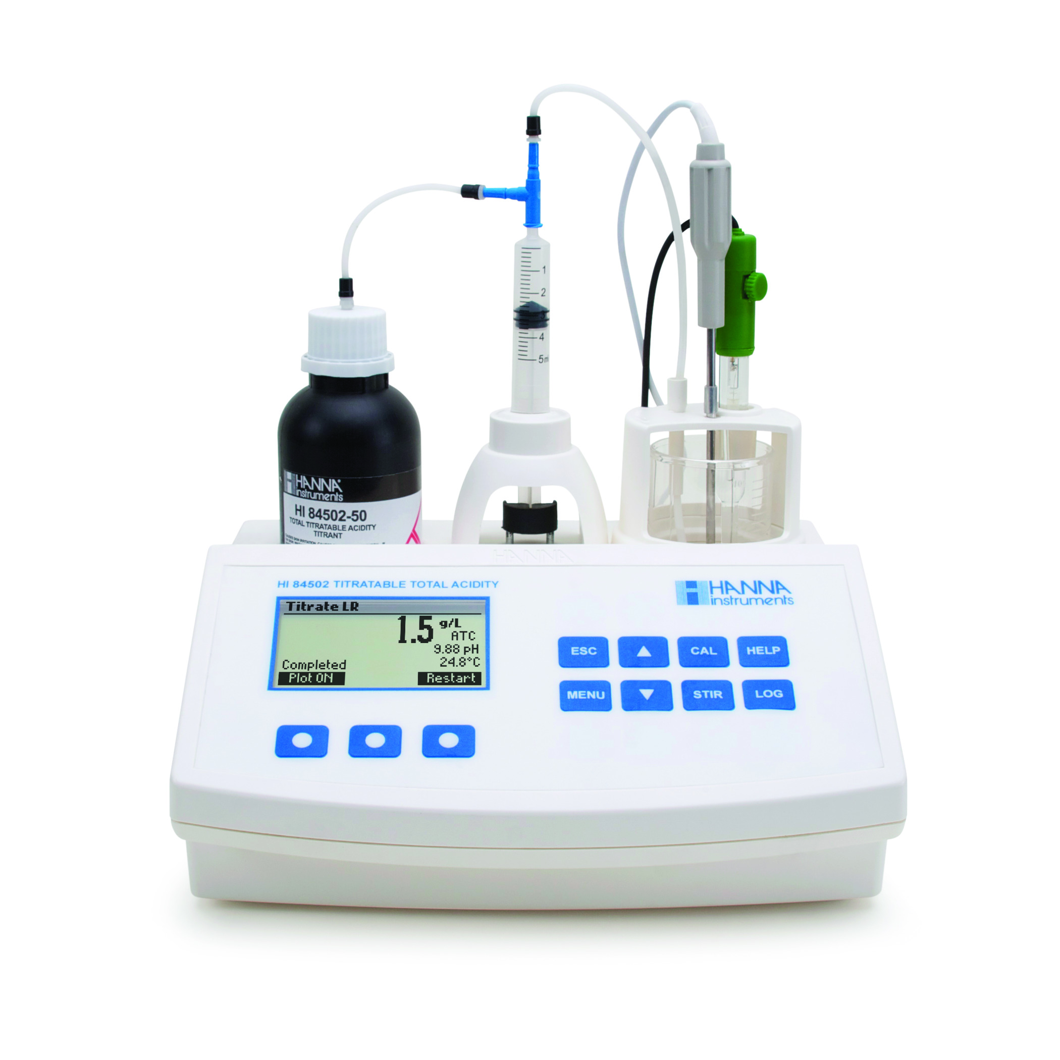 Mini-Titrator für Weinmessungen für Gesamtsäure HI84502