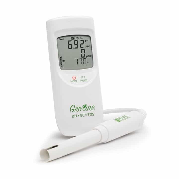 GroLine pH/EC/TDS/Temperatur-Messgerät - HI9814